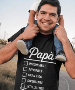Maglietta divertente lista papà