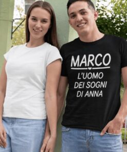 Maglietta divertente l'uomo dei sogni personalizzata