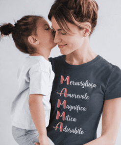 Maglietta divertente mamma iniziali