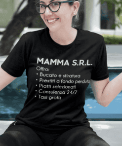 Maglietta divertente mamma S.R.L.