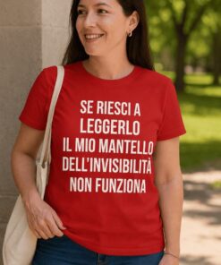 Maglietta divertente mantello dell'invisibilità non funziona