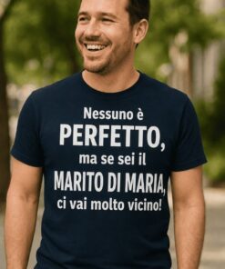 Maglietta divertente marito perfetto con nome a scelta