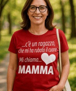 Maglietta divertente Mi chiama mamma