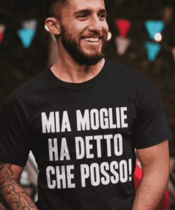 Maglietta divertente mia moglie ha detto che posso