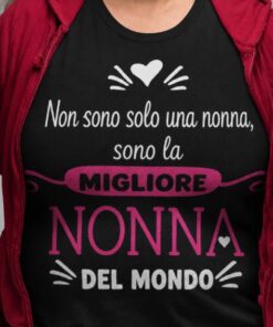 Maglietta divertente migliore nonna del mondo