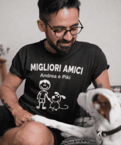 Maglietta divertente migliori amici con nomi a scelta