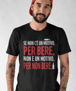 Maglietta divertente motivo per bere