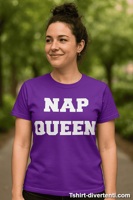 Maglietta divertente Nap Queen