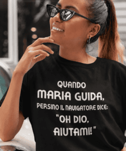 Maglietta divertente navigatore prega con nome a scelta