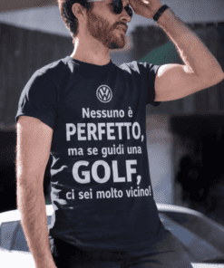 Maglietta divertente nessuno è perfetto auto a scelta