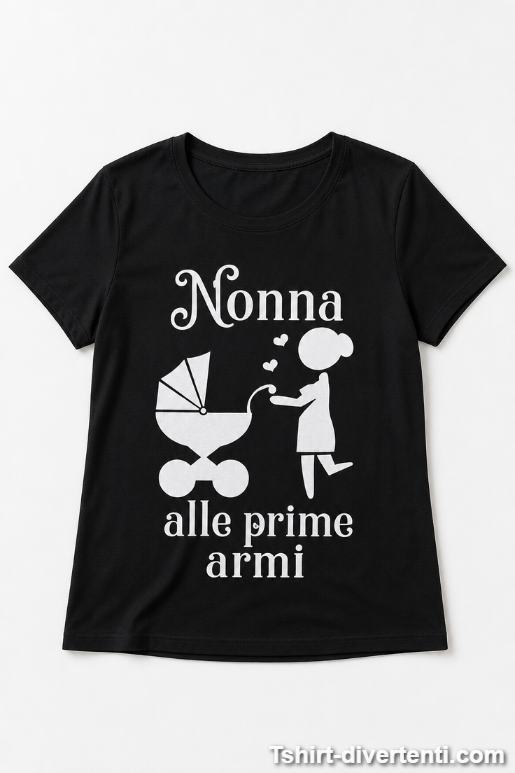 Maglietta divertente nonna alle prime armi