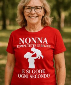 Maglietta divertente nonna rompe le regole