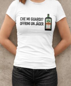 Maglietta divertente offrimi un Jäger