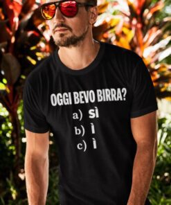 Maglietta divertente oggi bevo birra