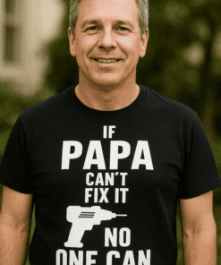 Maglietta divertente Papa fix it