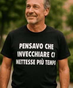 Maglietta divertente pensavo invecchiare durasse di più