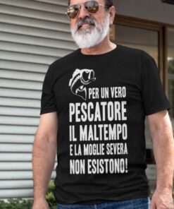Maglietta divertente per il vero pescatore