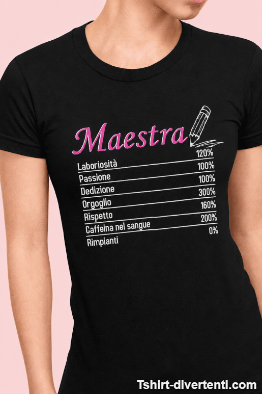 Maglietta divertente per maestra laboriosa