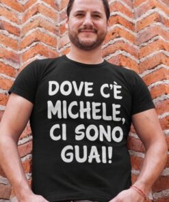 Maglietta divertente porta guai con nome a scelta