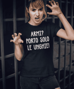 Maglietta divertente porto solo le unghie