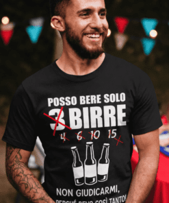 Maglietta divertente posso bere solo 3 birre