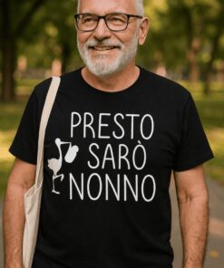 Maglietta divertente Presto sarò nonno