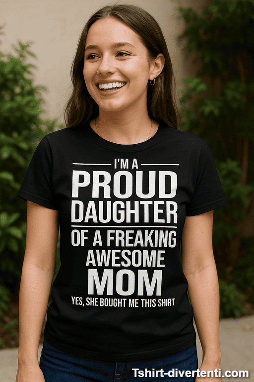 Maglietta divertente Proud Daughter