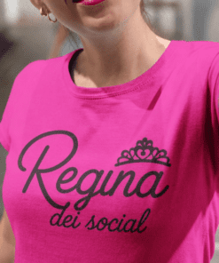 Maglietta divertente regina dei social