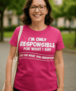 Maglietta divertente Responsible for what I say