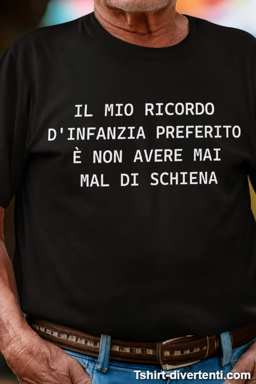 Maglietta divertente ricordo d'infanzia preferito