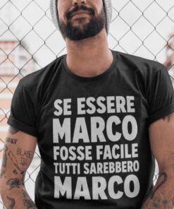 Maglietta divertente se fosse facile con nome a scelta