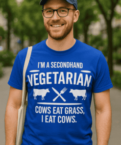 Maglietta divertente secondhand vegetarian
