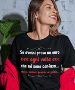 Maglietta divertente sempre confusa