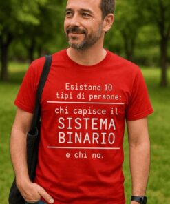 Maglietta divertente sistema binario