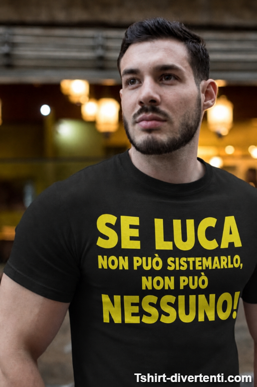 Maglietta divertente sistemo tutto con nome a scelta