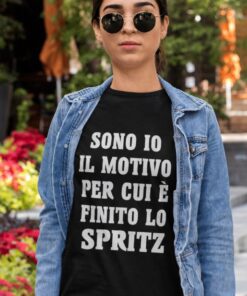 Maglietta divertente sono io il motivo Spritz finito