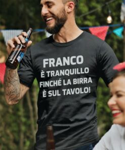 Maglietta divertente sono tranquillo con nome a scelta