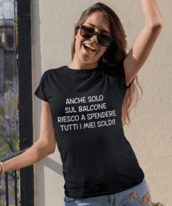 Maglietta divertente spendo tutti i miei soldi