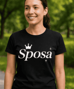 Maglietta divertente Sposa con corona