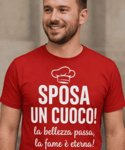 Maglietta divertente sposa un cuoco