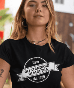 Maglietta divertente standard con nome a scelta