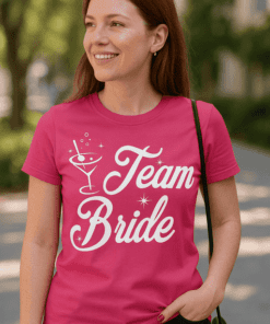 Maglietta divertente Team Bride cocktail