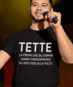 Maglietta divertente tette concentrazione uomini