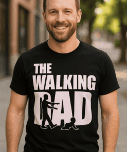 Maglietta divertente The walking dad