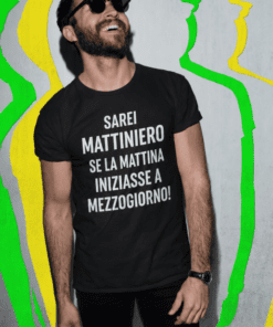 Maglietta divertente tipo mattiniero