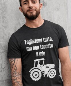 Maglietta divertente Toglietemi tutto ma non il trattore
