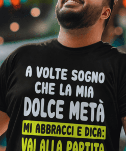 Maglietta divertente vai alla partita
