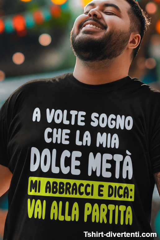 Maglietta divertente vai alla partita