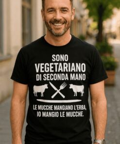 Maglietta divertente vegetariano di seconda mano