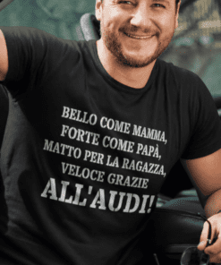 Maglietta divertente veloce grazie all'auto marca a scelta